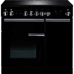 Rangemaster Professional+ 90cm Electric 91730 Range Cooker in Black with Induction Hob